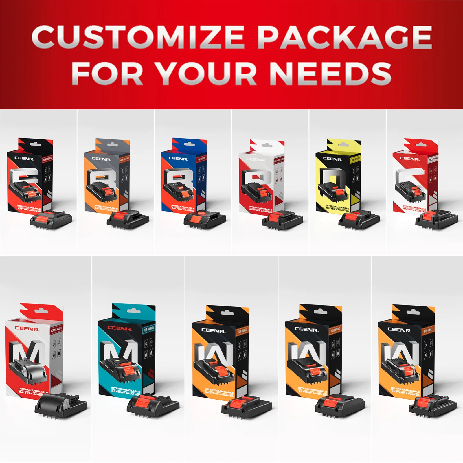 CEENR PDnation™ 4.0Ah Universal Power Tool Battery — 1,600+ Tools, USB-C — view 8